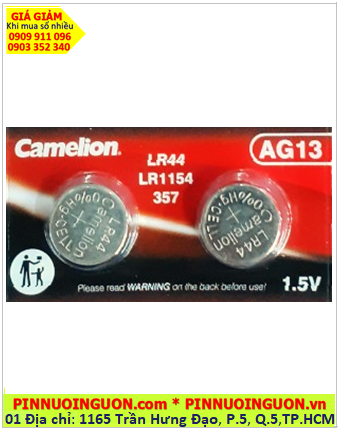Pin AG13 LR44 A76; Pin cúc áo 1.5v Alkaline Camelion AG13 LR44 A76  